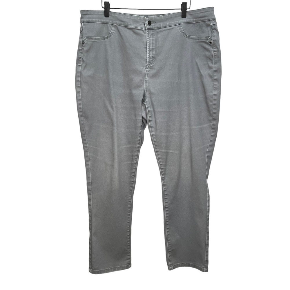 NYDJ Grey Skinny Jeans Size 16